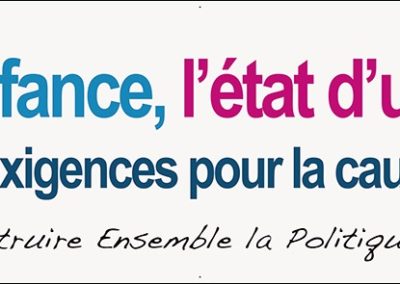 Des nouvelles du CEP Enfance : le collectif défend 10 exigences d’urgence pour la cause des enfants