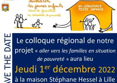 Le colloque régional de notre projet « Allez vers les familles en situation de pauvreté »