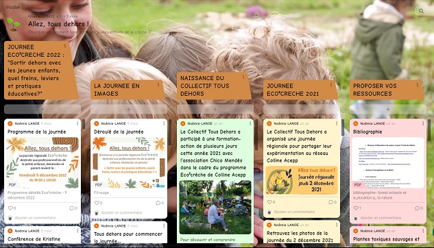 Padlet "Allez, tous dehors !"